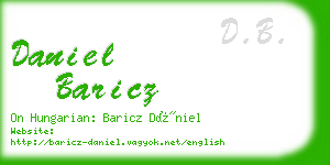 daniel baricz business card